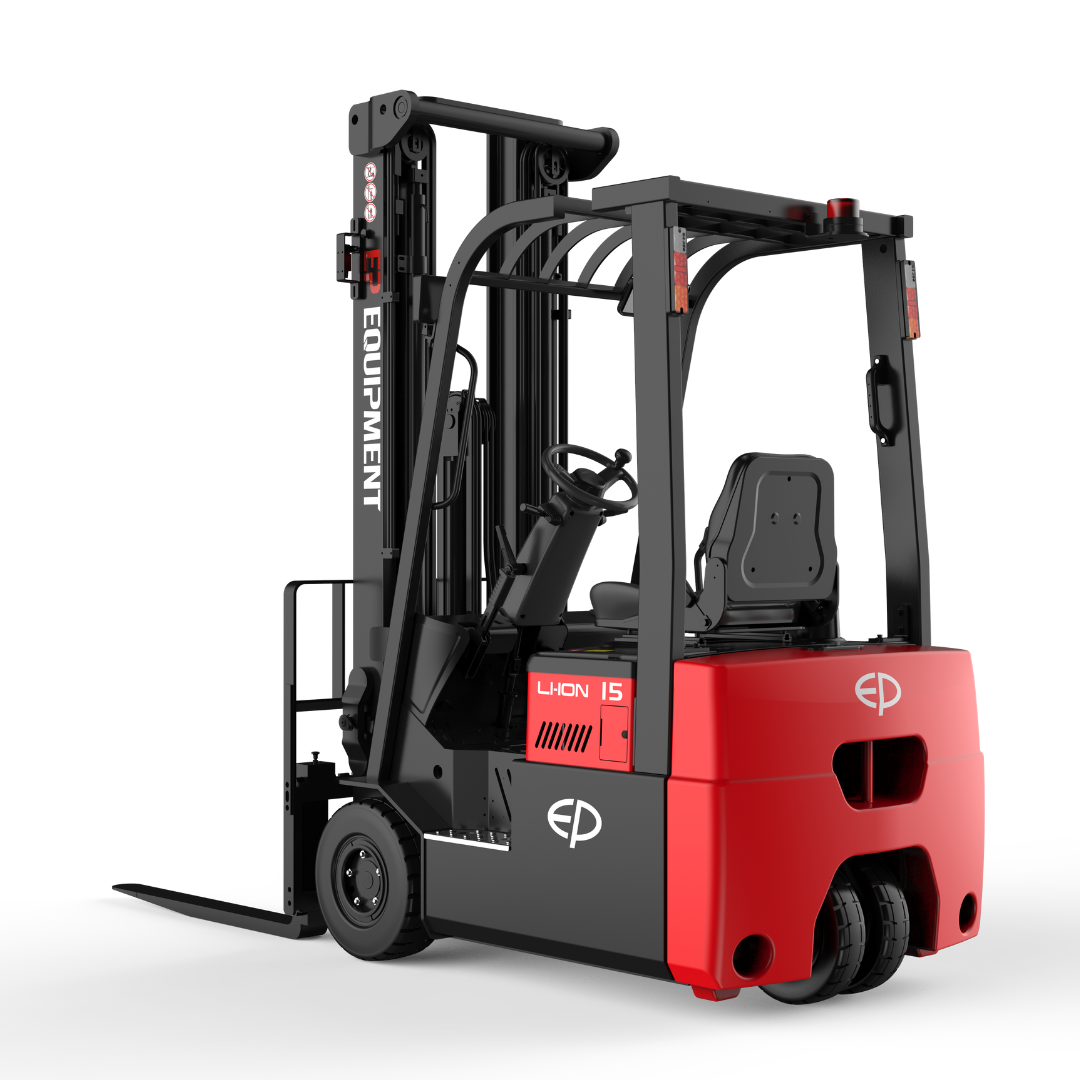 Chariot élévateur électrique lithium compact 3 roues 1500 kg CPD15TVL