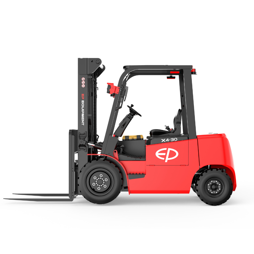 Chariot élévateur au lithium 4 roues tout-terrain 3000 kg avec batteries amovibles EFL302X4 - Image 2