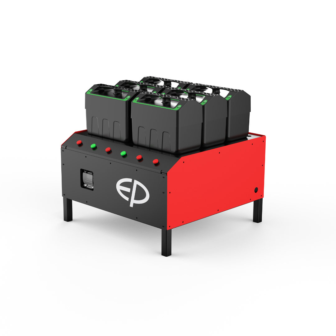 Chariot élévateur au lithium 4 roues tout-terrain 3000 kg avec batteries amovibles EFL302X4 - Image 6