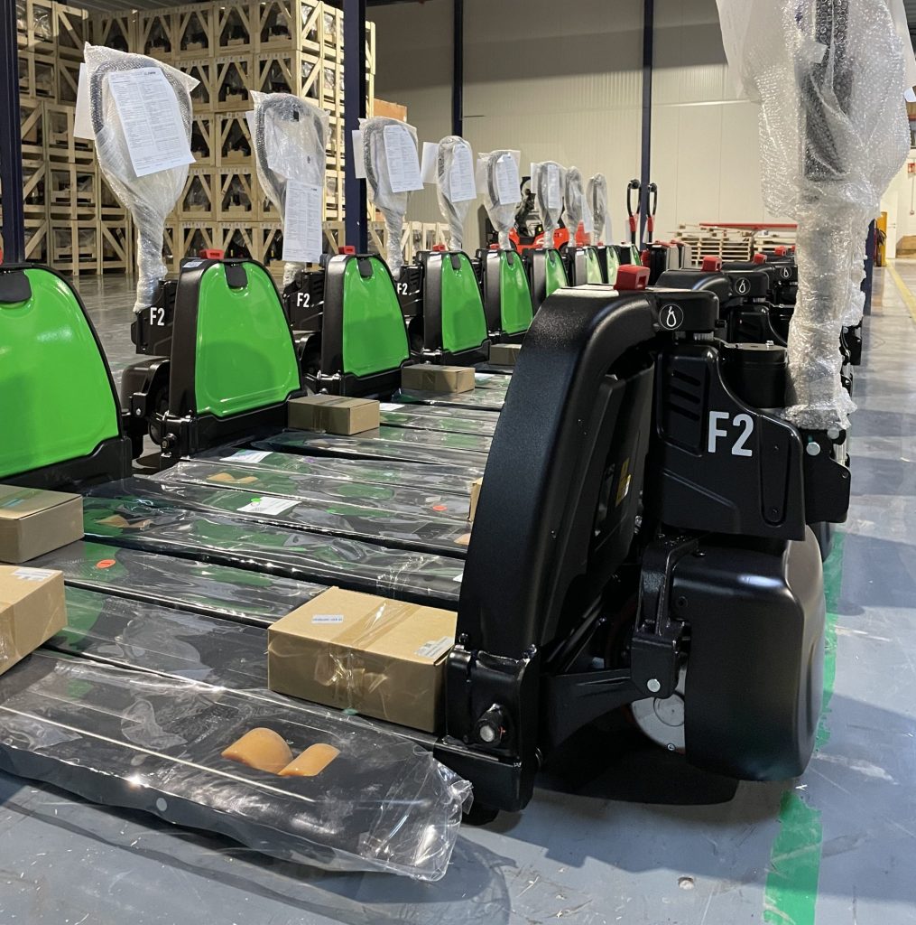 transpalettes electriques en stock